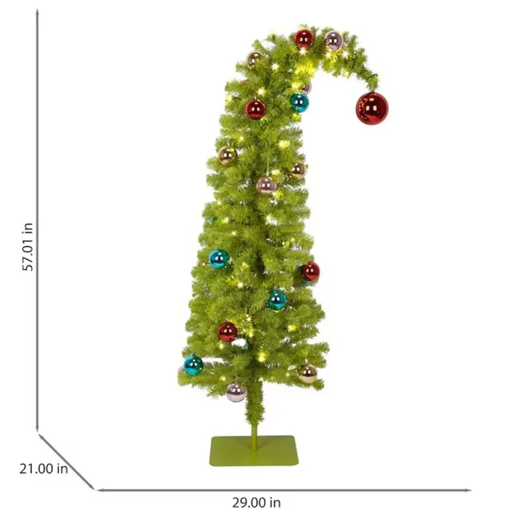 Grinch‎ 4.75-ft LED Dr. Seuss' The Grinch Christmas Pre Lit Tree Decoration 2024